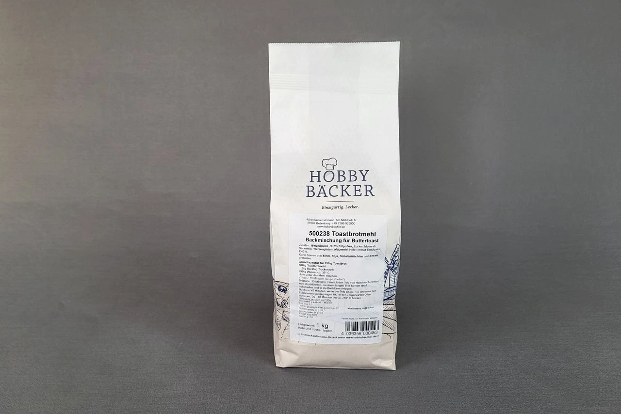 Toastbrotmehl 1kg - Backmischung Für Buttertoast 4 Toastbrotmehl 1kg - Backmischung Für Buttertoast – Bild 2