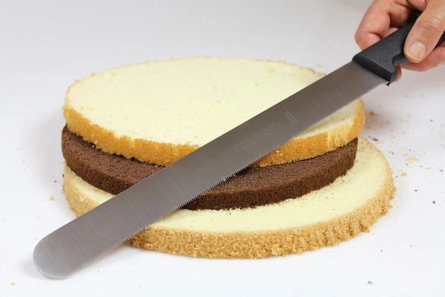 Tortenbodensägemesser 31 Cm, Kunststoffgriff 3 Tortenbodensägemesser 31 Cm, Kunststoffgriff