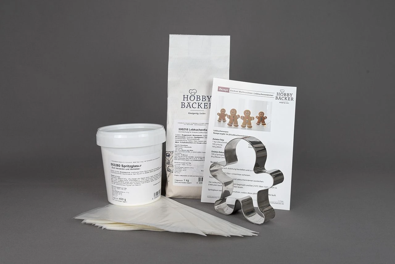 Backset Weihnachten: Lebkuchenmänner 4 Backset Weihnachten: Lebkuchenmänner – Bild 2