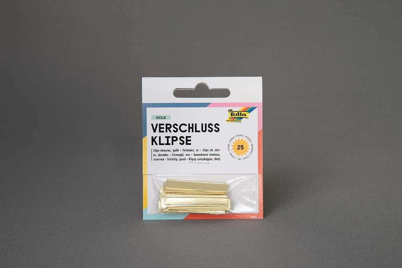 Verschluss-Clips Gold Für Die Gebäckbeutel, 25 Stück 4 Verschluss-Clips Gold Für Die Gebäckbeutel, 25 Stück – Bild 2