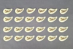 Schokoaufleger Sacher, Weiße Schokolade, 52x28 Mm, 24 Stk.