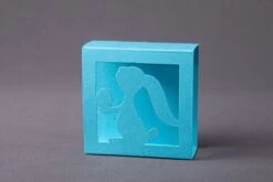 Motivschuber Osterhase Für Pralinenschachteln Klein, Türkis