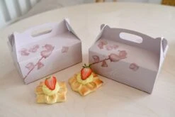 Tragebox Klein Für 4 - 6 Tortenstücke / 23x16x9 Cm / 5 Stück