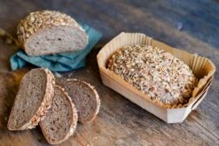 Holzbackformen Mit Backpapier-Einlegern, 4 Stück