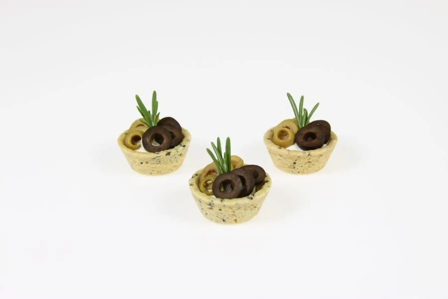 Tartelettes Mini-Snack Olive/Rosmarin, Ø 4,2 Cm, 32 Stück 4 Tartelettes Mini-Snack Olive/Rosmarin, Ø 4,2 Cm, 32 Stück – Bild 2