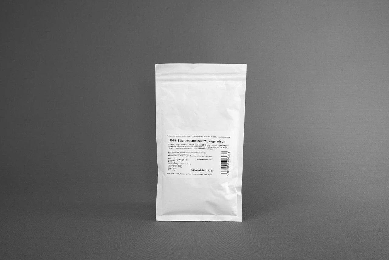 Sahnestand Neutral, Vegetarisch, 150g 3 Sahnestand Neutral, Vegetarisch, 150g