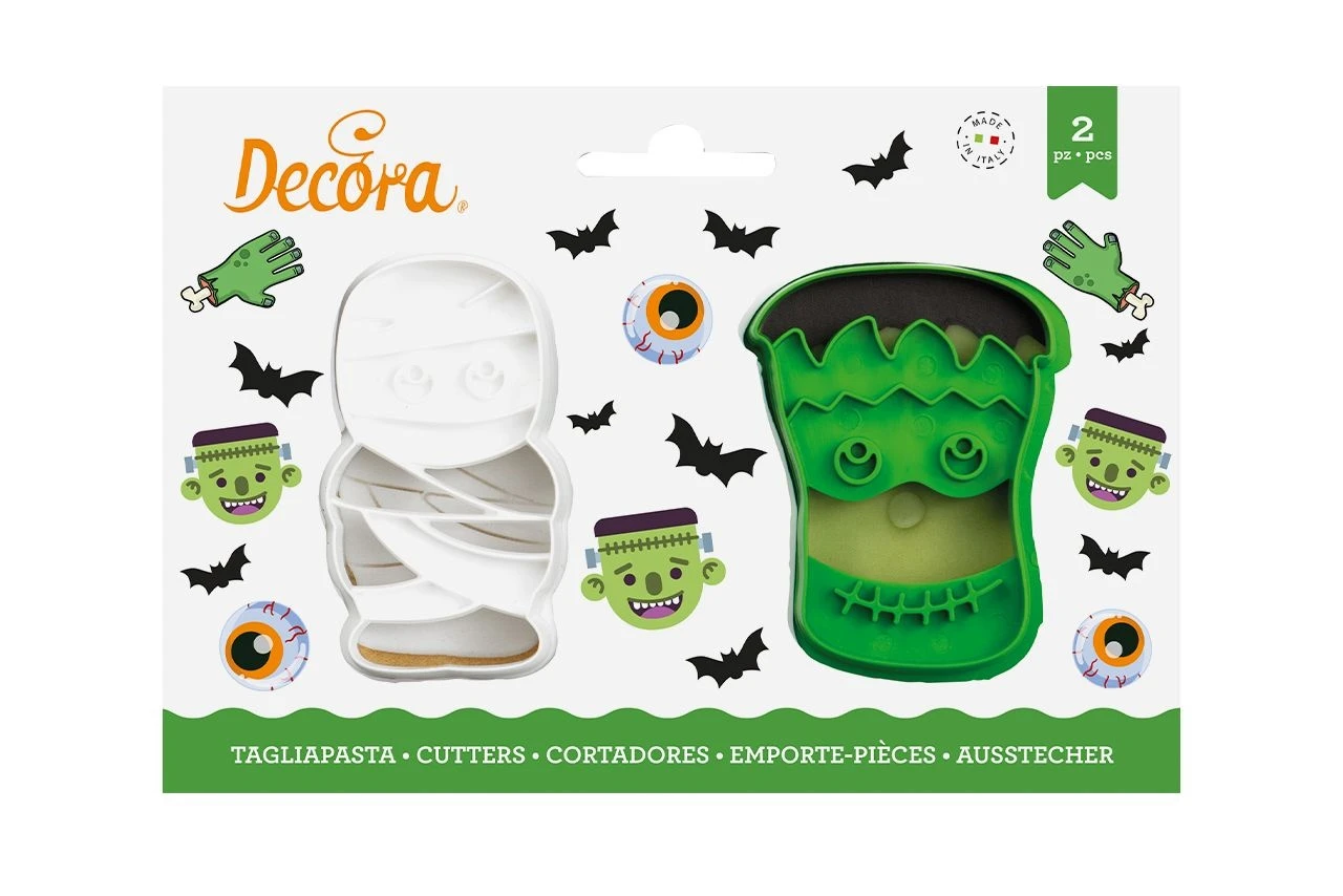 Ausstecher Monster, Kunststoff, 2-tlg. Set 3 Ausstecher Monster, Kunststoff, 2-tlg. Set