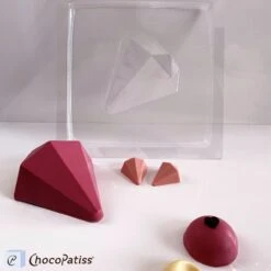 Schokoladenform Diamant, L, 11x10,5x6 Cm