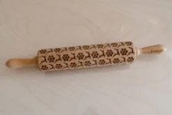 Teigroller Mit Muster, Rentiere Und Schneeflocken, 43x5cm