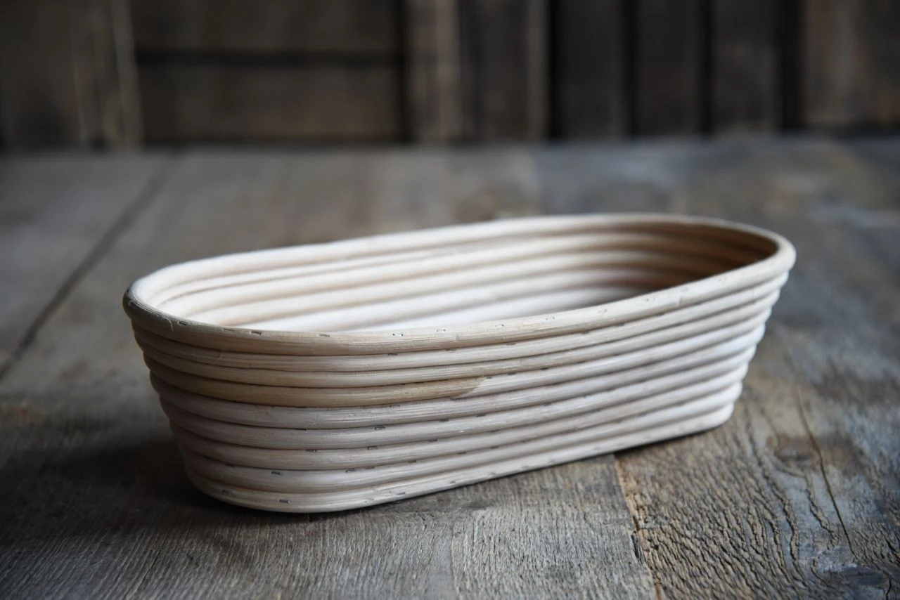 Gärkörbchen Lang Aus Peddigrohr Für Brote Bis 1000g 4 Gärkörbchen Lang Aus Peddigrohr Für Brote Bis 1000g – Bild 2