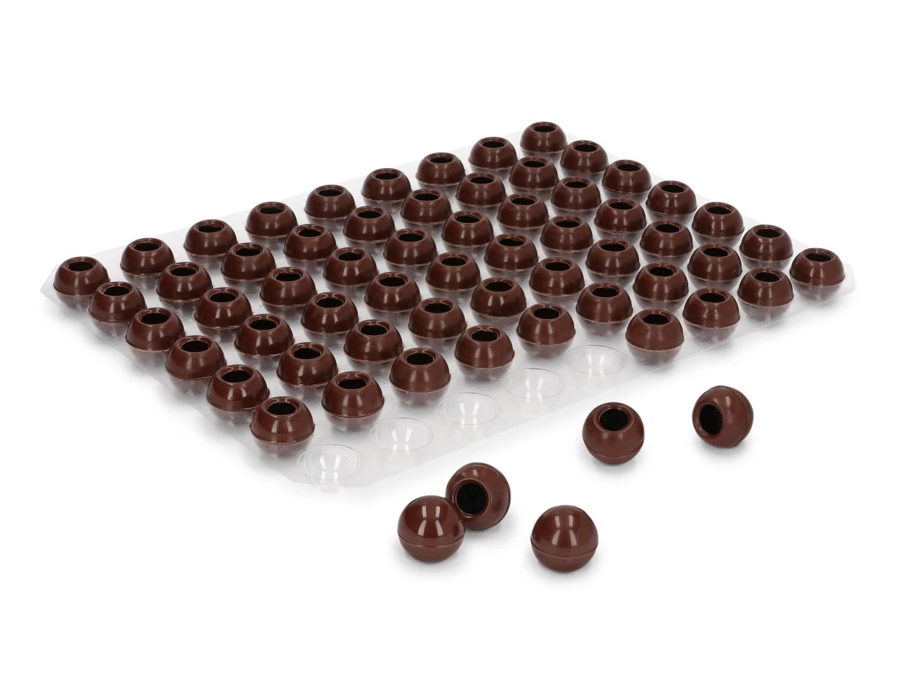 Trüffel-Hohlkugeln Zartbitter 63 Stück 5 Trüffel-Hohlkugeln Zartbitter 63 Stück – Bild 3