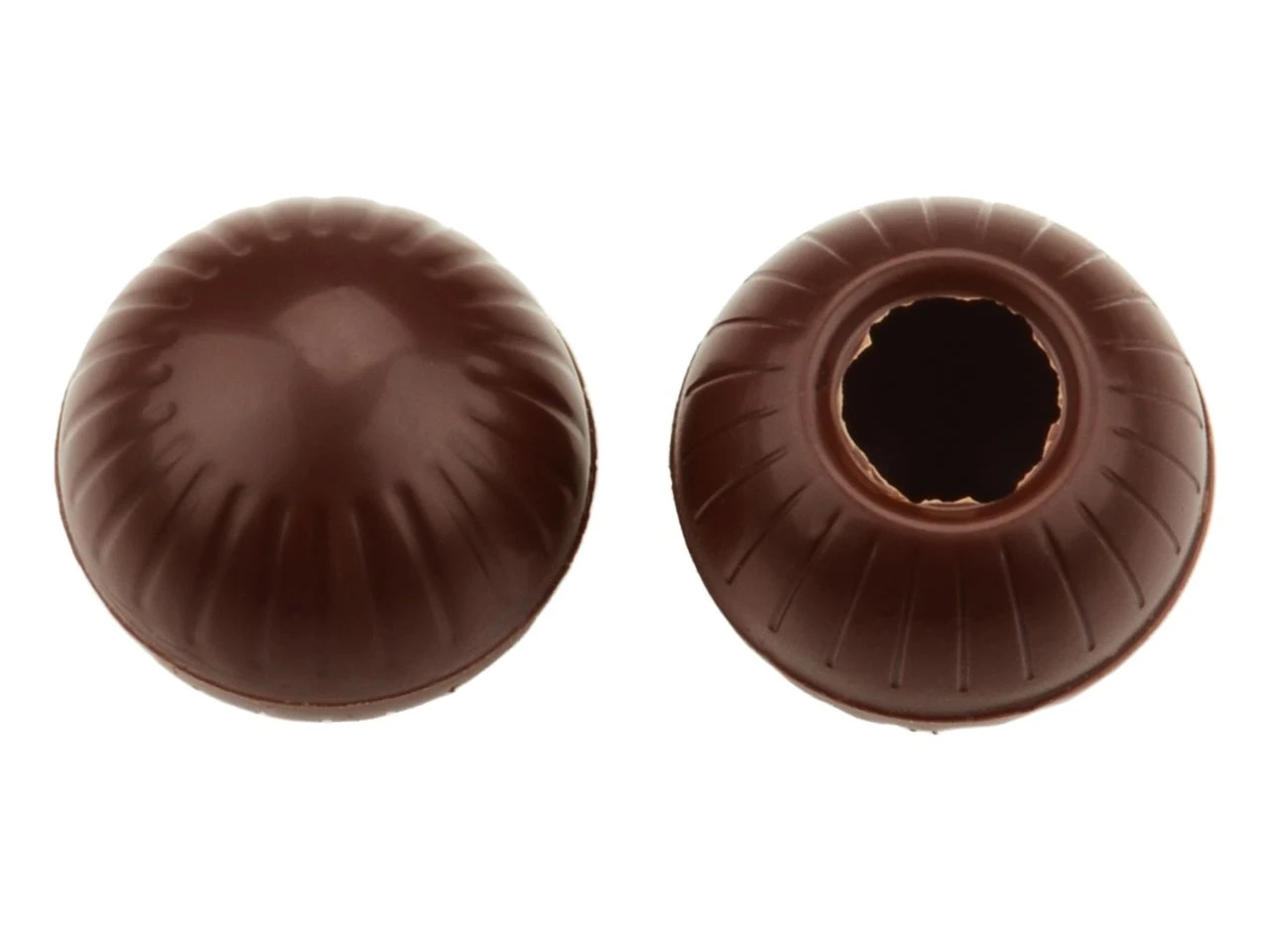 Pralinen-Hohlkörper: Maxi-Kugel, Zartbitter, 1 Folie/54 Stück á 31 Mm (5,2 G/9 Ml) 3 Pralinen-Hohlkörper: Maxi-Kugel, Zartbitter, 1 Folie/54 Stück á 31 Mm (5,2 G/9 Ml)