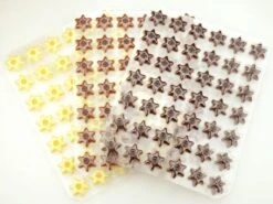 Pralinen-Hohlkörper: Stern, Vollmilch, 1 Folie/42 Stück á 35 X 35 X 14 Mm (4,3 G) -Lebensmittelgeschäft b02612