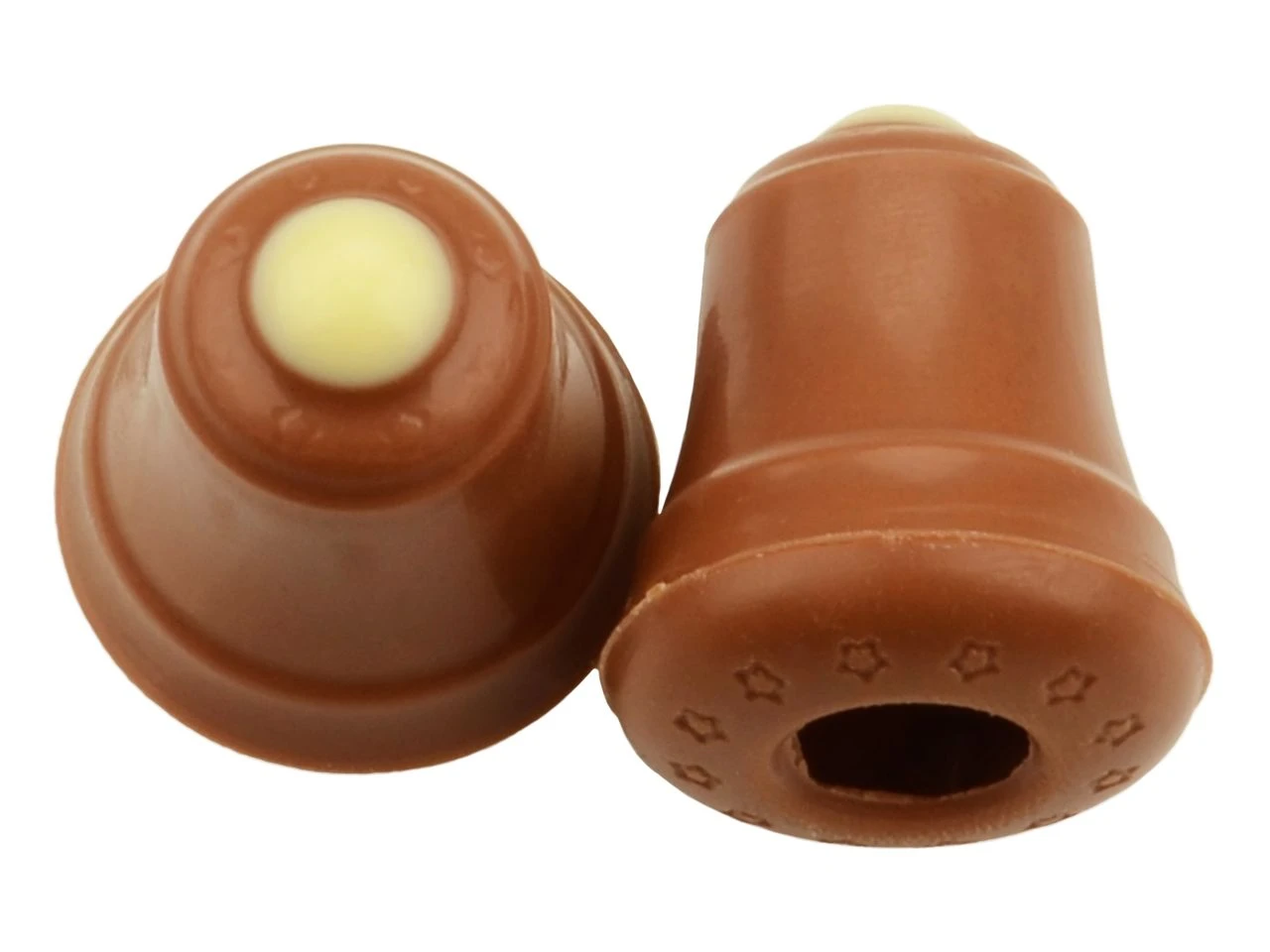 Pralinen-Hohlkörper: Glocke, Vollmilch, 1 Folie/63 Stück á 25,5 X 25,5 X 30 Mm (3,6 G) 3 Pralinen-Hohlkörper: Glocke, Vollmilch, 1 Folie/63 Stück á 25,5 X 25,5 X 30 Mm (3,6 G)