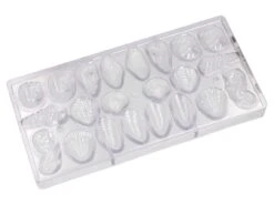 Schokoladenform: Meeresfrüchte, Kunststoff, Transparent, 22 Mulden Mit 9 Motiven