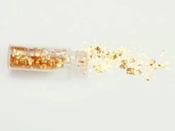 Gold-Flitter, Fein 24 Karat, Im Fläschchen