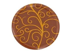 Aufleger Rund, Vollmilch, 1 Folie á 45 Stück