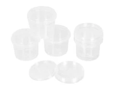 Vorratsbecher, Groß, Kunststoff, Transparent, 5 Stück á 550 Ml (11 X 8 Cm)