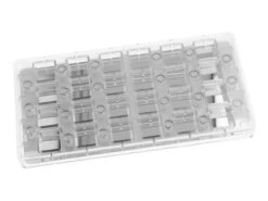 Schokoladen-Magnetform: Karree, Kunststoff & Edelstahl, 24 Mulden á 25 X 25 X 15 Mm -Lebensmittelgeschäft b12861