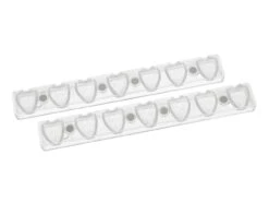 Schokoladen-Magnetform: Erdbeere, Kunststoff & Edelstahl, 7 Mulden á 23 X 23 X 35 Mm -Lebensmittelgeschäft b12892