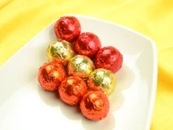 Alu-Wickelfolie, Aluminium, Goldfarben, 50 Stück á 8 X 8 Cm -Lebensmittelgeschäft b13612 2