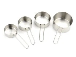 Messbecher-Set: Cup, Edelstahl, 4-teilig (1/4 Bis 1 Cup)