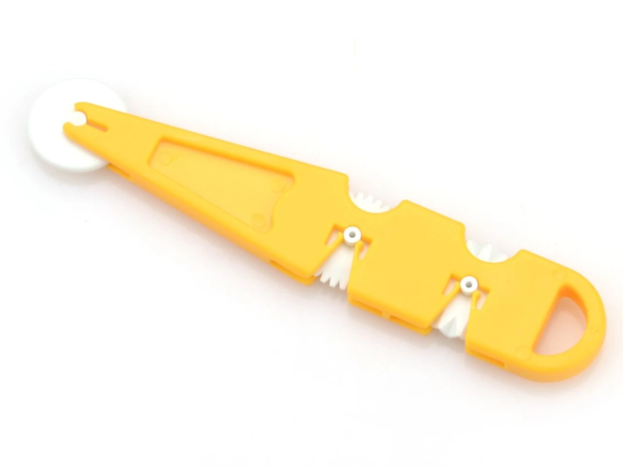 Modellierrädchen Mit 3 Aufsätzen, Gelb-Weiß 3 Modellierrädchen Mit 3 Aufsätzen, Gelb-Weiß