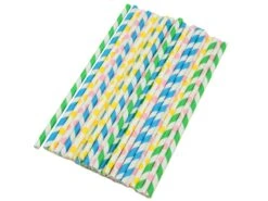 Cake Pop Sticks: Lolli-Halme, Bunt, 30 Stück á 20 Cm X 5 Mm