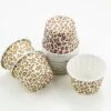 Cupcakes-Becher: Kleiner Leopard, Schwarz-Gelb Gefleckt, 20 Stück á 42 X 38 Mm -Lebensmittelgeschäft b18150
