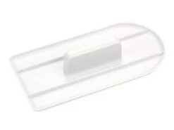 Fondant-Glätter, Halbrund, Weiß, 16 X 8 Cm