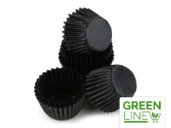 Pralinenkapseln 25mm Schwarz 100 Stück