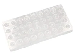 Schokoladenform: Hohlkugel, Kunststoff, Transparent, 36 Mulden á 20 Mm 7 Schokoladenform: Hohlkugel, Kunststoff, Transparent, 36 Mulden á 20 Mm -Lebensmittelgeschäft b23731
