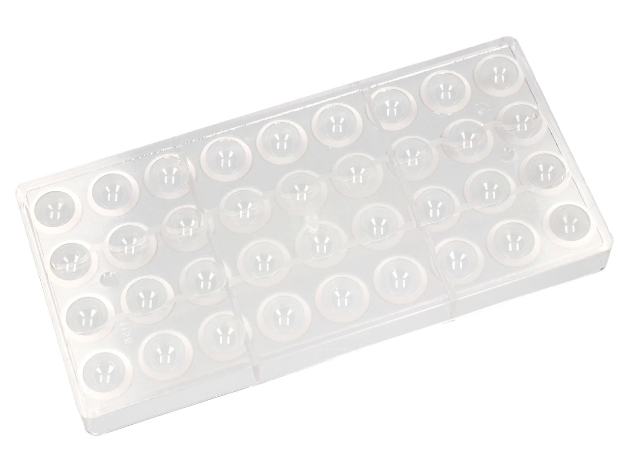 Schokoladenform: Hohlkugel, Kunststoff, Transparent, 36 Mulden á 20 Mm 5 Schokoladenform: Hohlkugel, Kunststoff, Transparent, 36 Mulden á 20 Mm – Bild 3