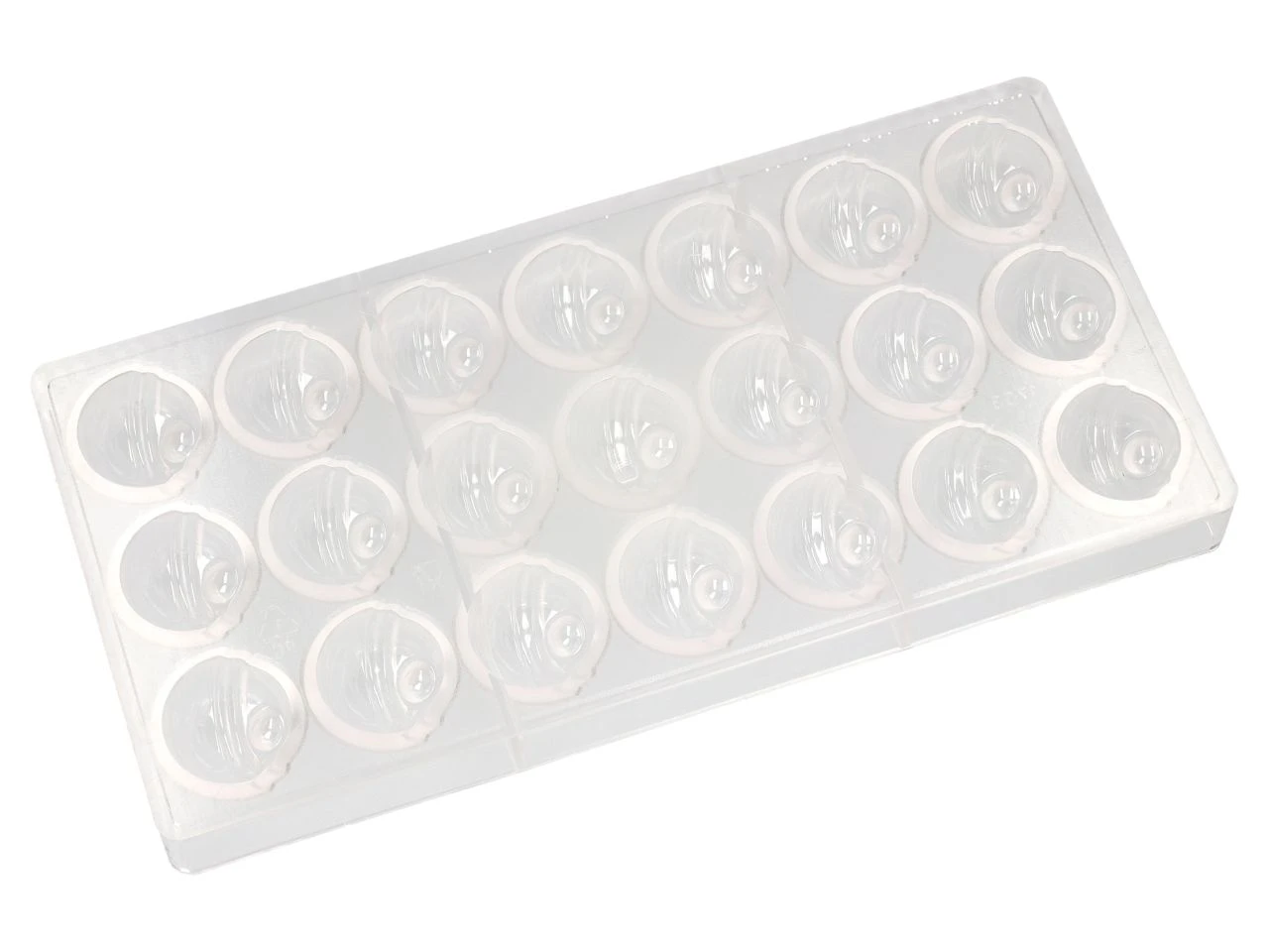 Schokoladenform: Sphere, Kunststoff, Transparent, 21 Mulden á 3,2 X 2 Cm 4 Schokoladenform: Sphere, Kunststoff, Transparent, 21 Mulden á 3,2 X 2 Cm – Bild 2