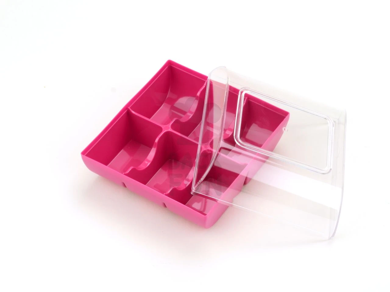 Silikomart Macarons-Verpackung: Fuchsia, Kunststoff, Violett & Transparent, Für 6Macarons, 9,9 X 9,4 X 5,3 Cm 5 Silikomart Macarons-Verpackung: Fuchsia, Kunststoff, Violett & Transparent, Für 6Macarons, 9,9 X 9,4 X 5,3 Cm – Bild 3