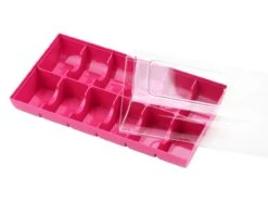 Silikomart Macarons-Verpackung: Fuchsia, Kunststoff, Violett & Transparent, Für 12 Macarons, 18,4 X 9,4 X 5,3 Cm 8 Silikomart Macarons-Verpackung: Fuchsia, Kunststoff, Violett & Transparent, Für 12 Macarons, 18,4 X 9,4 X 5,3 Cm -Lebensmittelgeschäft b24392