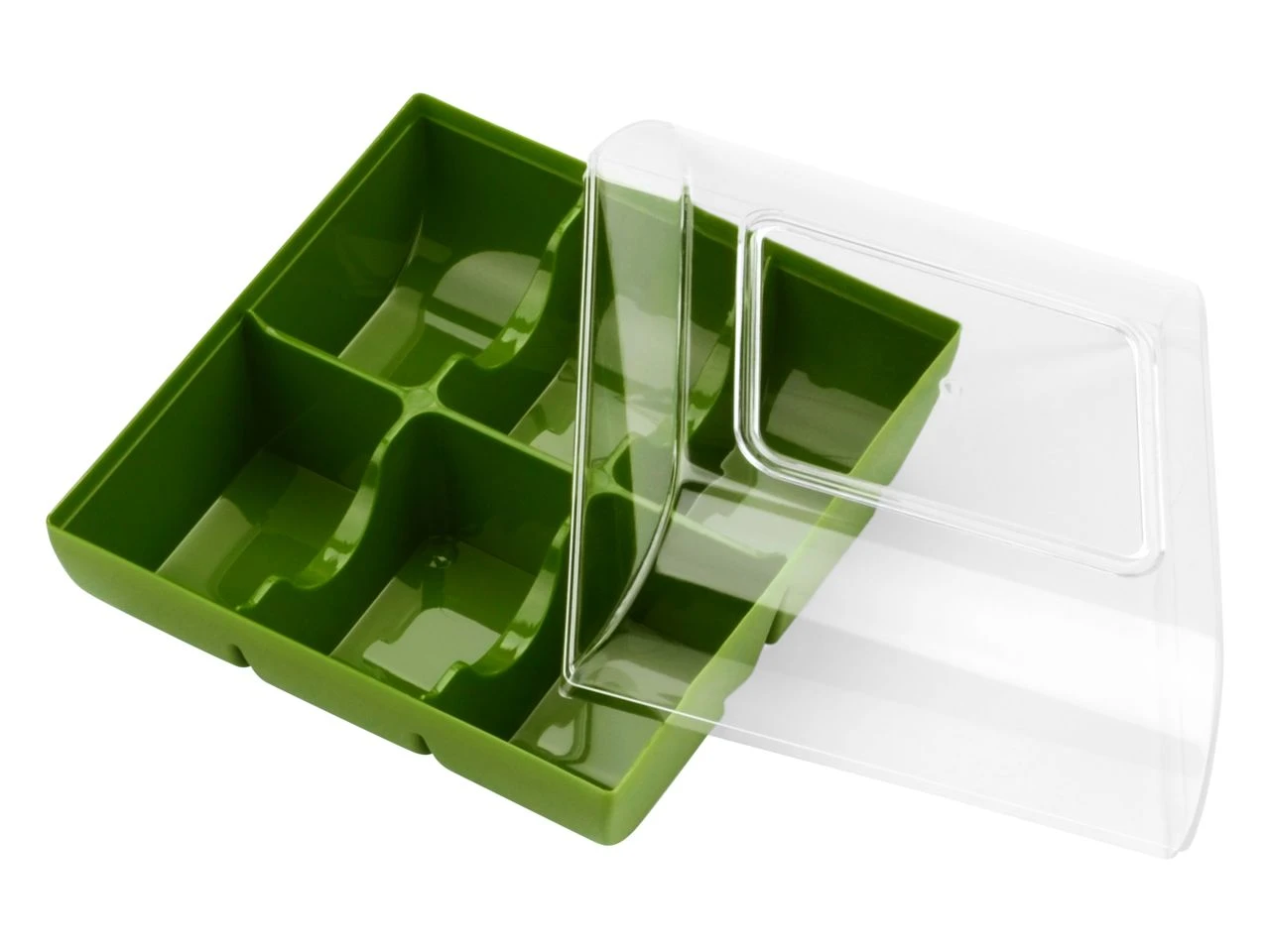 Silikomart Macarons-Verpackung: Grün, Kunststoff, Olive & Transparent, Für 6 Macarons, 9,9 X 9,4 X 5,3 Cm 5 Silikomart Macarons-Verpackung: Grün, Kunststoff, Olive & Transparent, Für 6 Macarons, 9,9 X 9,4 X 5,3 Cm – Bild 3