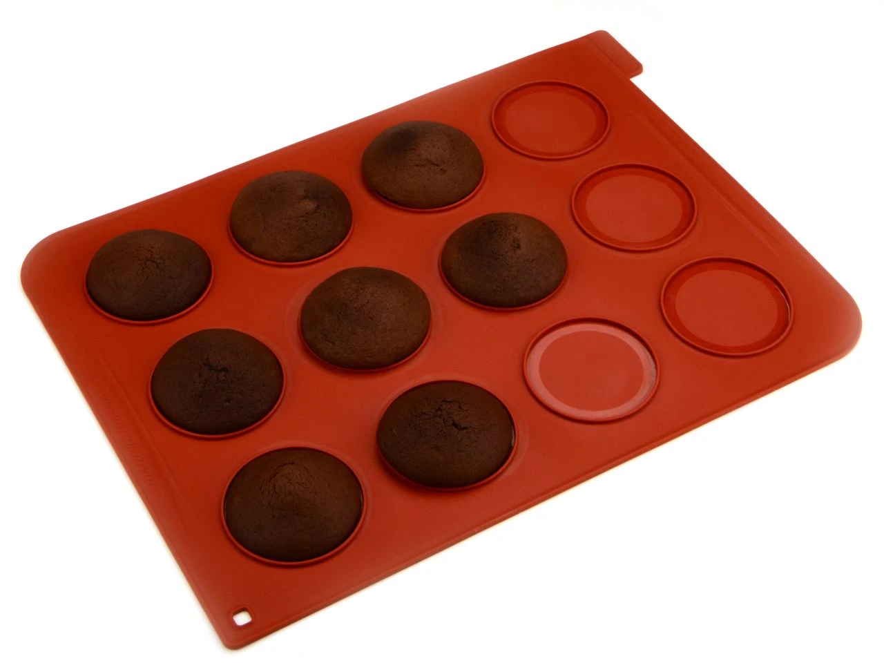 SilikoMart: Whoopie-Backmatte, 12 Mulden á 7 Cm, Silikon, 30 X 40 Cm 4 SilikoMart: Whoopie-Backmatte, 12 Mulden á 7 Cm, Silikon, 30 X 40 Cm – Bild 2