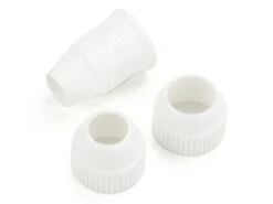 Spritztüllen-Adapter, Groß, Weiß, Kunststoff, 3-teilig