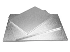 Cakeboard: Rechteck In Silber, 51 X 36 X 1,2 Cm