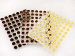 Pralinen-Schalen: Diamant, Weiße Schokolade, 1 Folie/63 Stück á 28 Mm X 18 Mm (3 G) -Lebensmittelgeschäft b37902