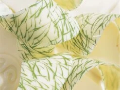 Transferfolie: Herbes, Kakaobutter, Weiß-Grün, 40 X 25 Cm