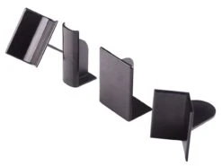 Fondant-Glätter, 4-teilig, Schwarz