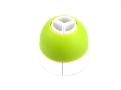 Spritztüllen-Adapter Für 3 Spritzbeutel, Klein, Weiß-Grün, Kunststoff