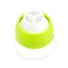 Spritztüllen-Adapter Für 3 Spritzbeutel, Groß, Weiß-Grün, Kunststoff -Lebensmittelgeschäft b38340