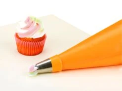 Mehrweg-Spritzbeutel Superflex Dreikammer, Orange, Silikon, 40 Cm -Lebensmittelgeschäft b40070