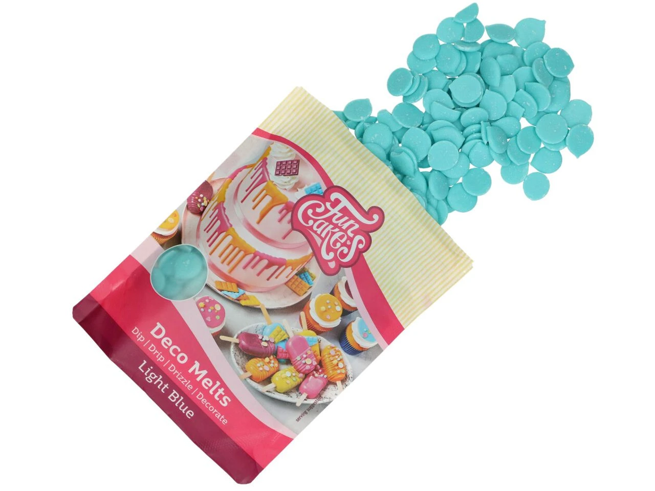 Fettglasur, Deco Melts, Hellblau, 250g 3 Fettglasur, Deco Melts, Hellblau, 250g