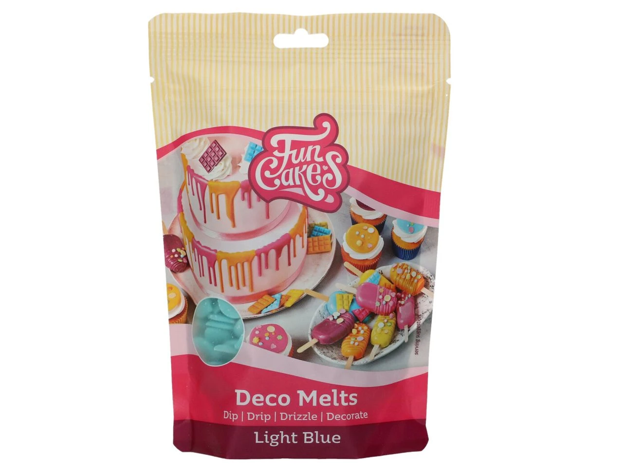 Fettglasur, Deco Melts, Hellblau, 250g 5 Fettglasur, Deco Melts, Hellblau, 250g – Bild 3