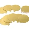 Cakeboard: Golden Plates, Goldglänzend, 20 Stück á 9 Cm, 2,5 Mm -Lebensmittelgeschäft b61800