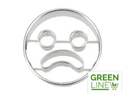 Ausstecher: Frowning Face, Edelstahl, 5 Cm